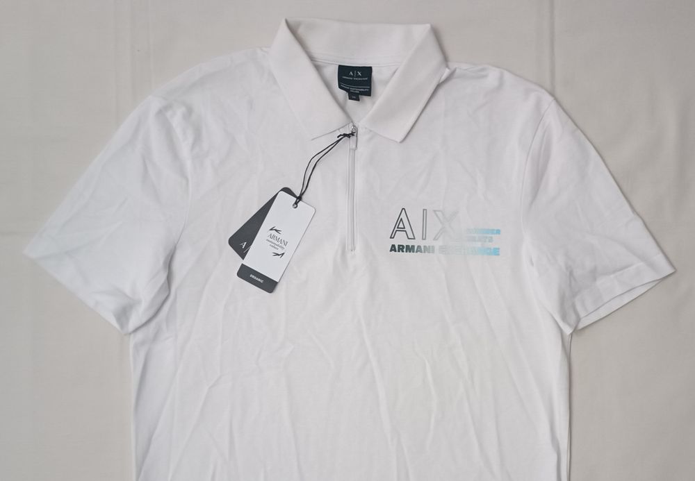 Armani Exchange Polo Shirt оригинална тениска XS памук поло фланелка