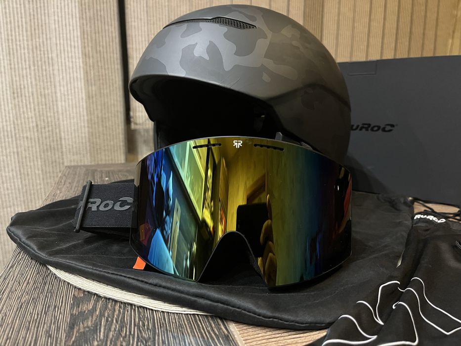 Каска и очила RuRoc Lite   Smokescreen  M-L / 57-59