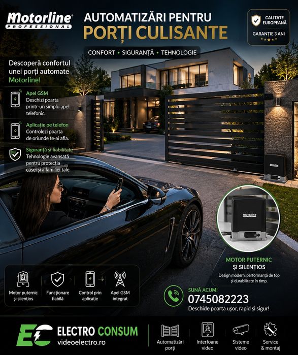 Instalare bariere auto și automatizări porți | Montaj • Service • Mentenanță - montaj bariere auto, motor culisant, automatizare poarta batanta