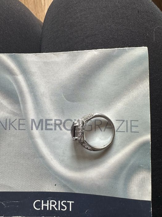 Кольцо с рубином и бриллиантами