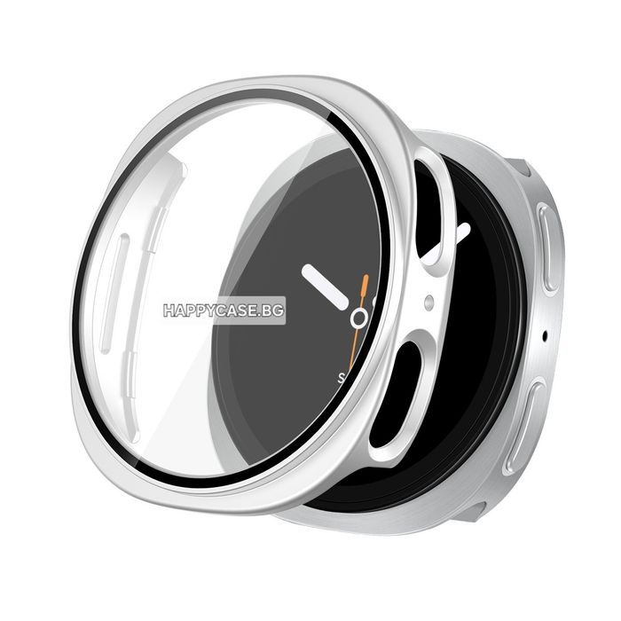 Samsung Galaxy Watch 9 44 mm / Watch 9 40 mm / 360° Твърд пластмасов кейс с вграден протектор за екран