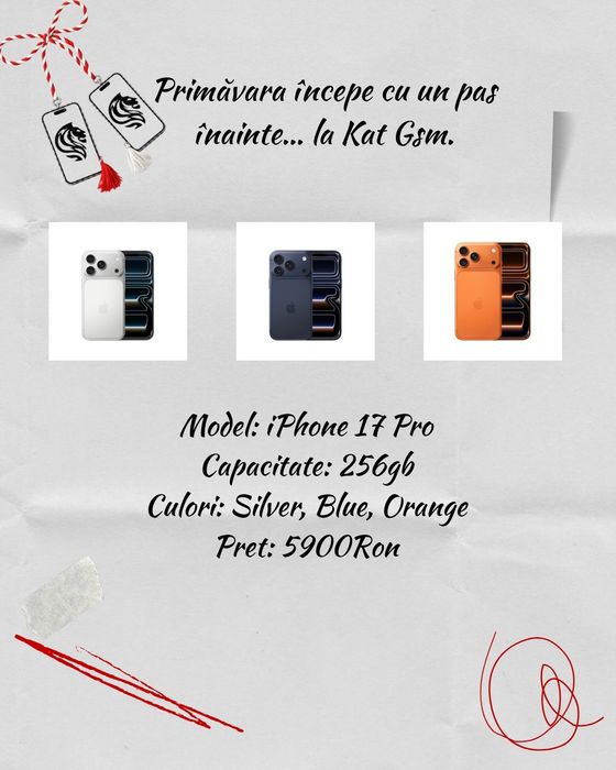 Oferta!! iPhone 17 Pro 256gb Orange/Blue/Silver Neverlocked/Sigilate