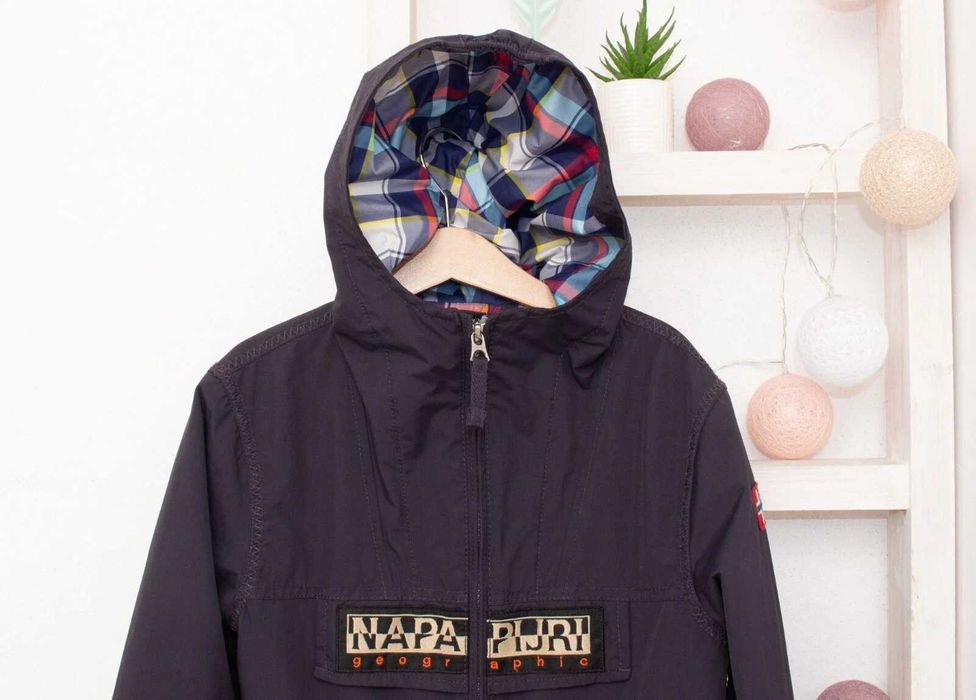 NAPAPIJRI Open Rainforest яке за момче синьо с подплата 8 г