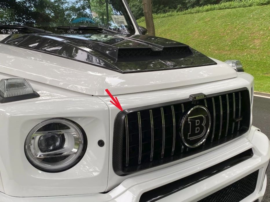 Добавка карбон към предна маска G63 AMG W463A W464