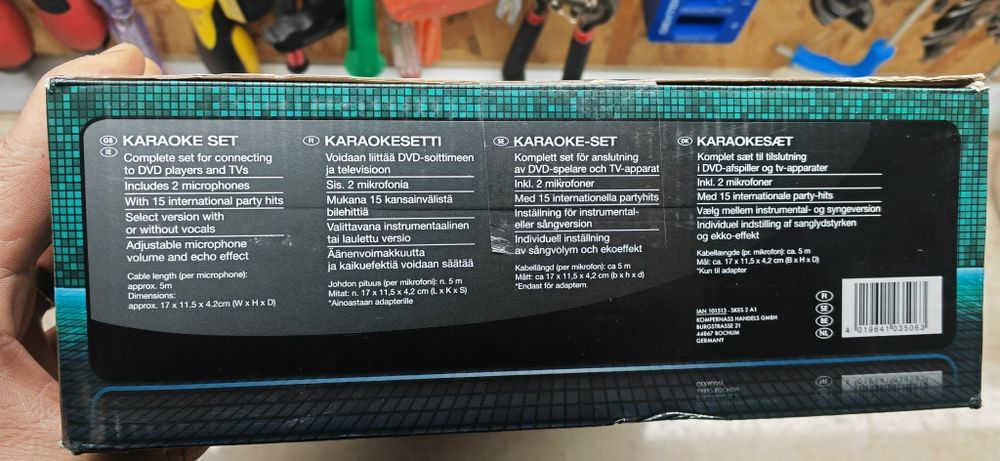 Vand set Karaoke Silvercrest.