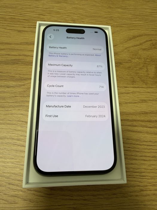 iPhone 15 Pro 128GB Black Titanium