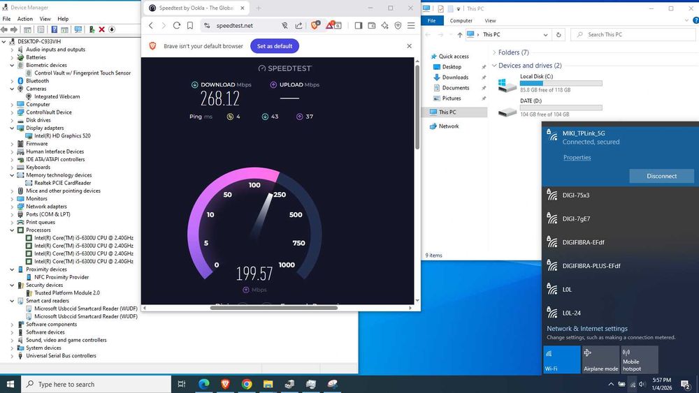 Laptop Dell E7470 16GB RAM i5-6300u 240GB SSD NFC SC taste luminate