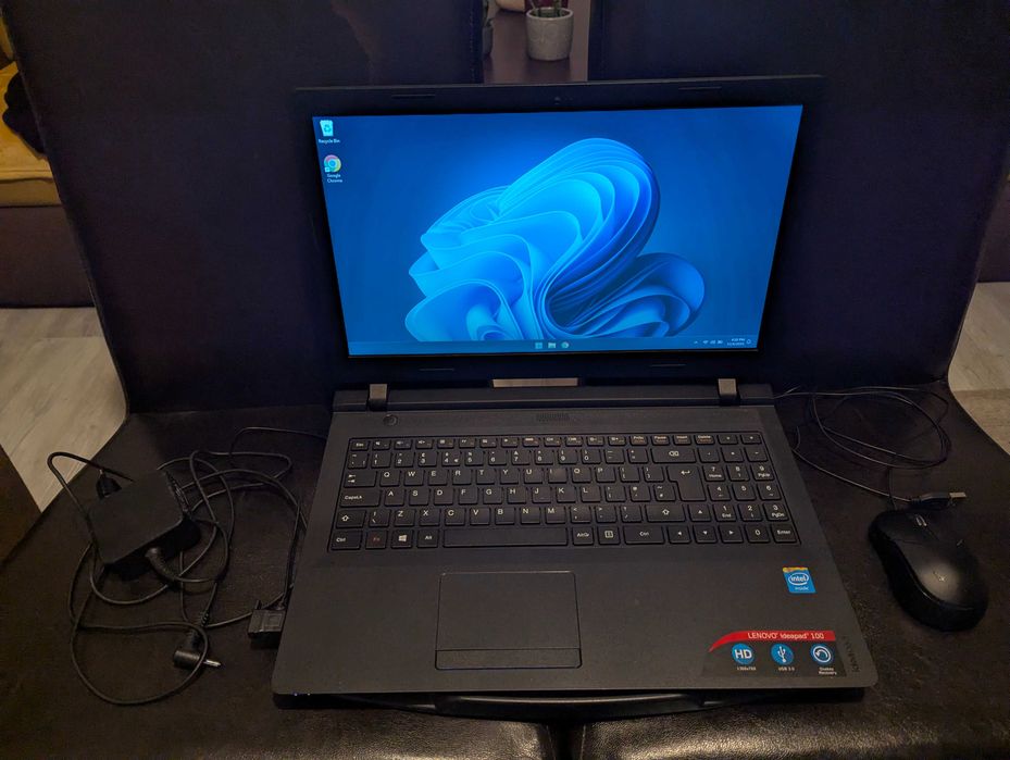 Laptop Lenovo IdeaPad 100-15IBY-80MJ + cooler + mouse 128GB SSD