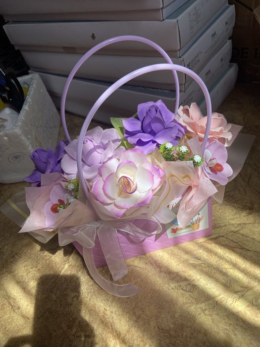 Букеты. Мыльные розы. Сабын гулдер.