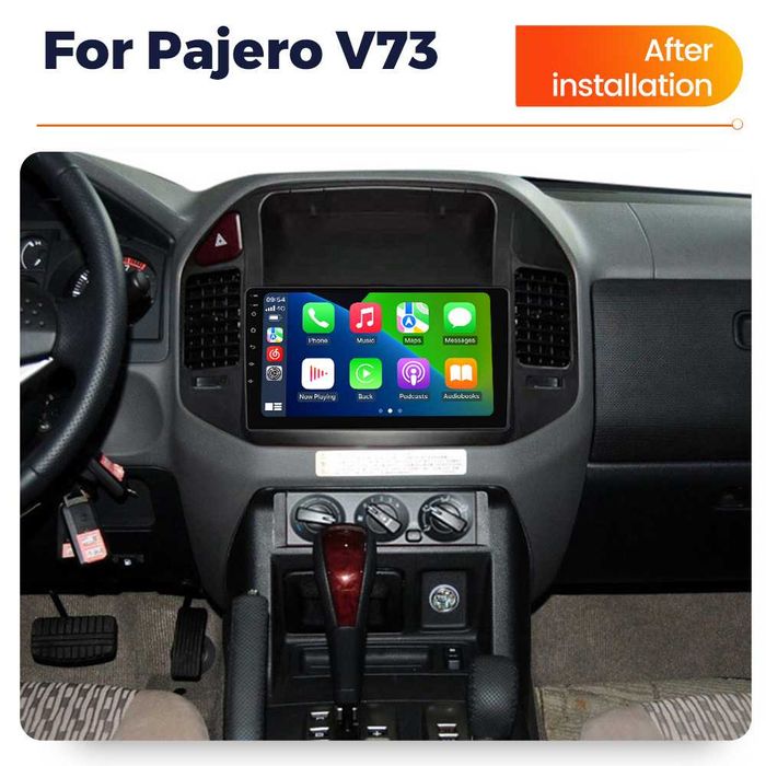 Navigatie Android 14 Mitsubishi Pajero V73  1/8 Gb Waze CarPlay CAMERA