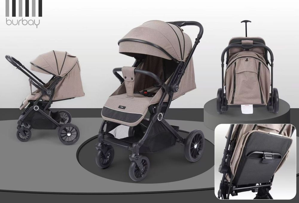Новая прогулочная коляска чемодан от бренда Burbay