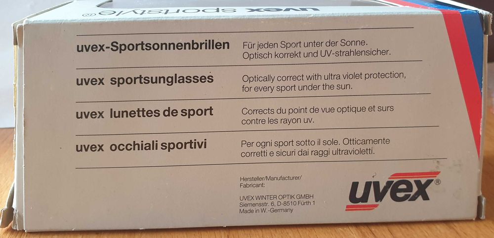 Нови Панорамни слънчеви очила UVEX SNOSUN - Бели