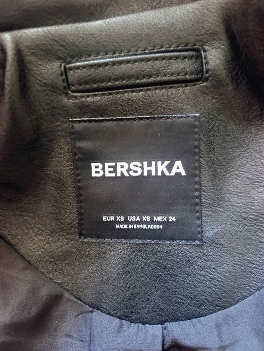 Байкърско кожено яке BERSHKA