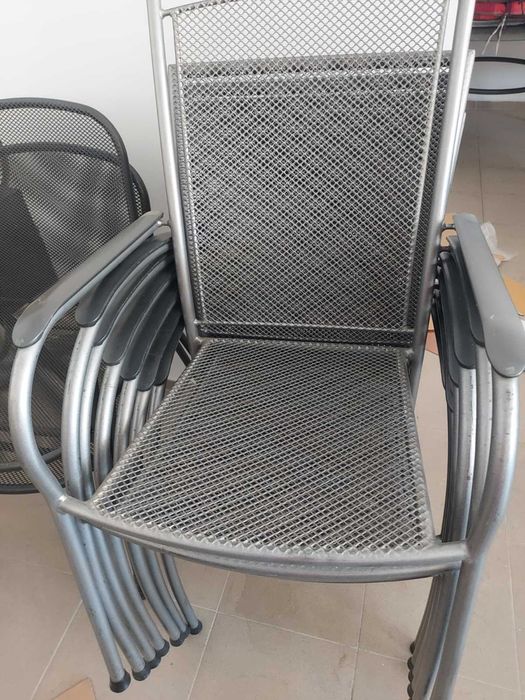 4бр.много квалитетни метални градински стола