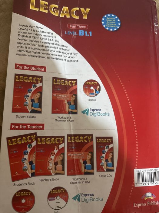 Учебник по английски Legacy level B1.1