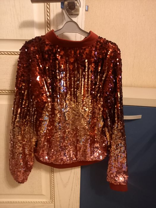 Бомбер H&M для девочки нарядный