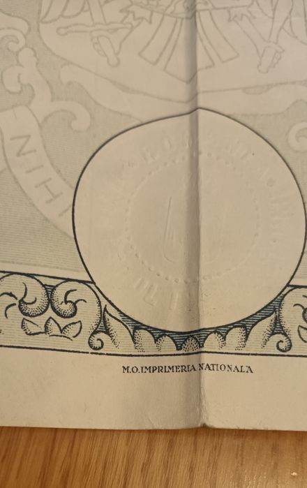 Diploma veche Interbelica