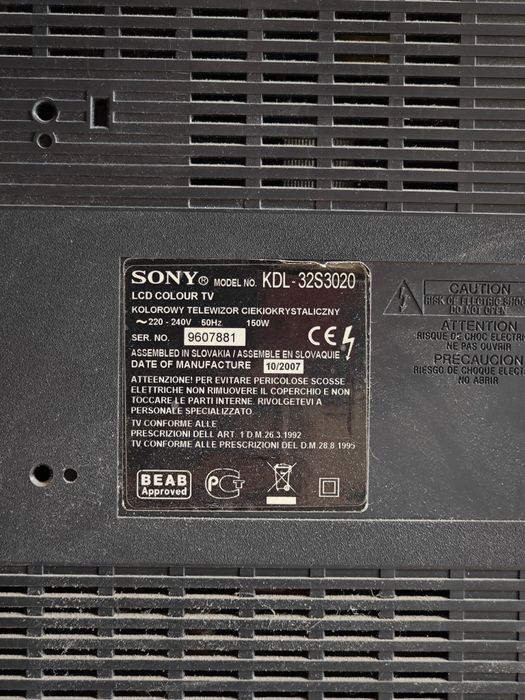 Телевизор Sony Bravia 32 дюйма

Продам телевизор Sony Bravi