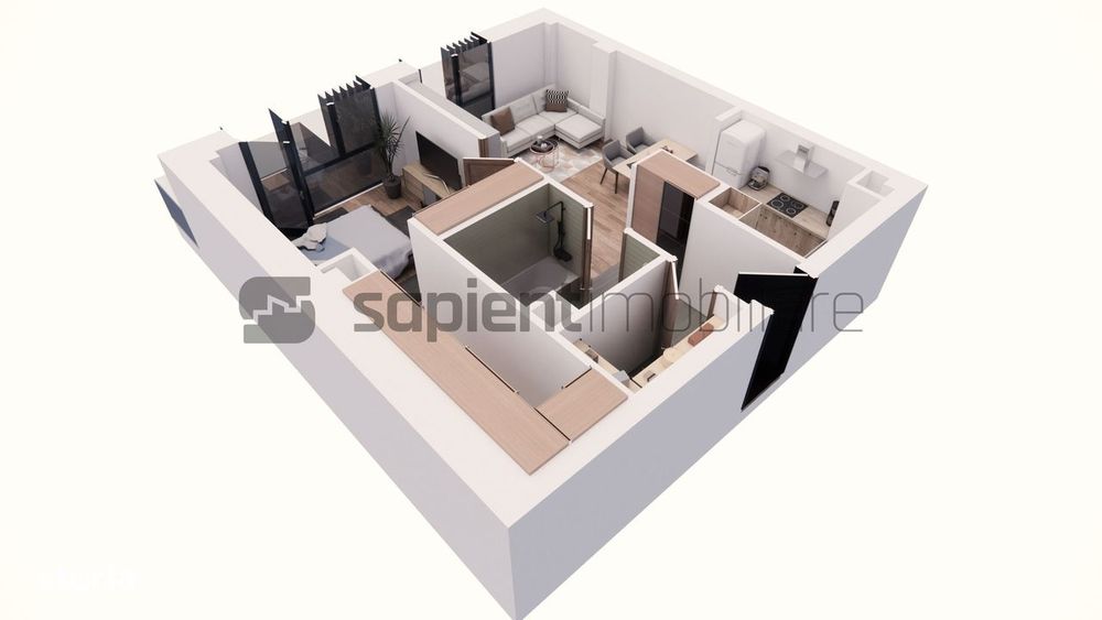 Apartament nou, modern cu 2 camere - Ultracentral -  Cuza Voda