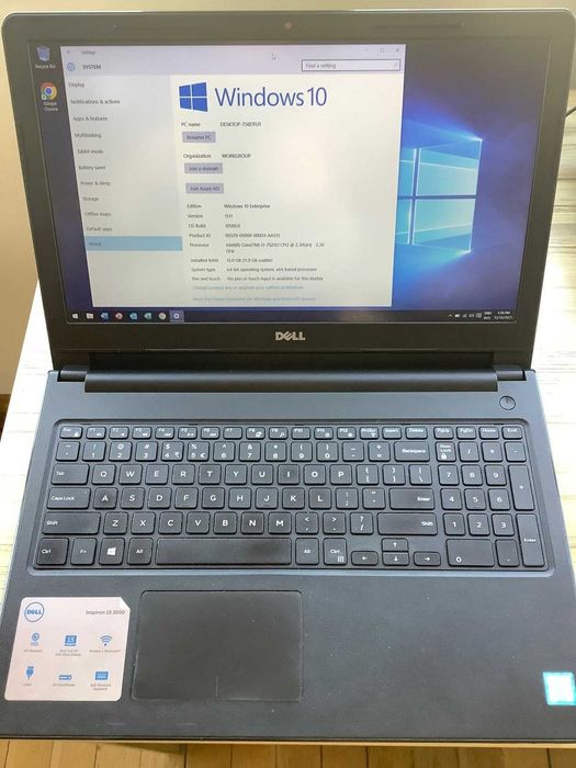 Лаптоп Dell Inspiron 15  |i3| 12GB RAM |Перфектен с нова батерия