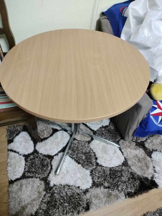 MASA ROTUNDA cu picior  inox