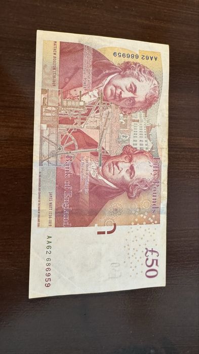 Bancnote Fifty Pounds 2010