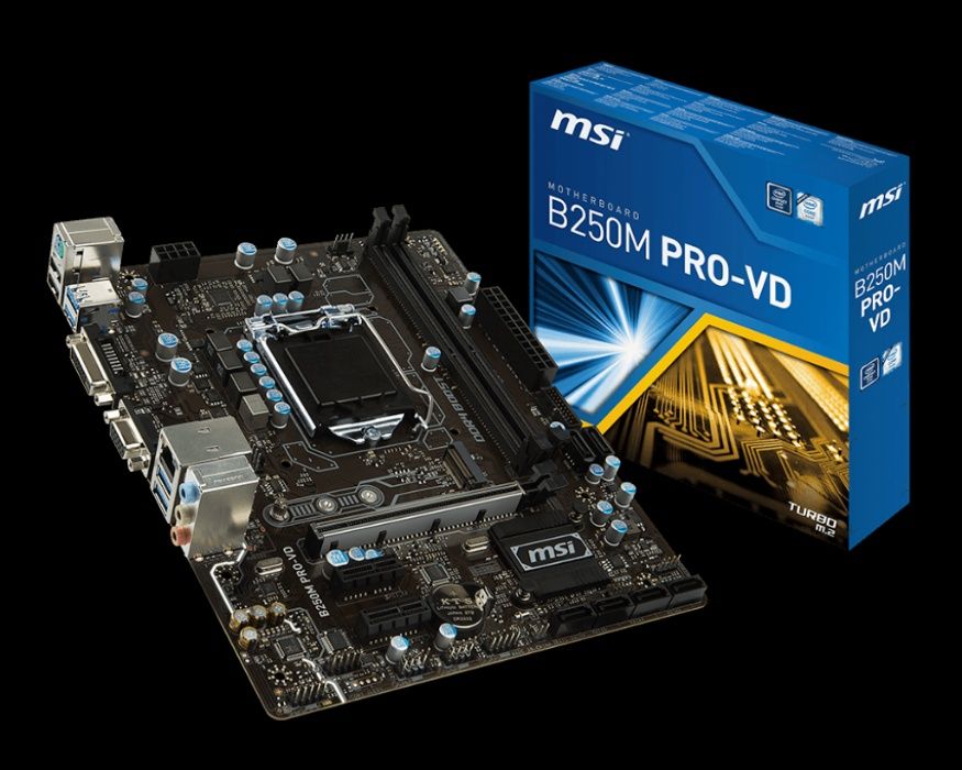 Kit PC MSI B250M PRO-VD + Pentium Kaby Lake G4560 3.50GHz, skt 1151