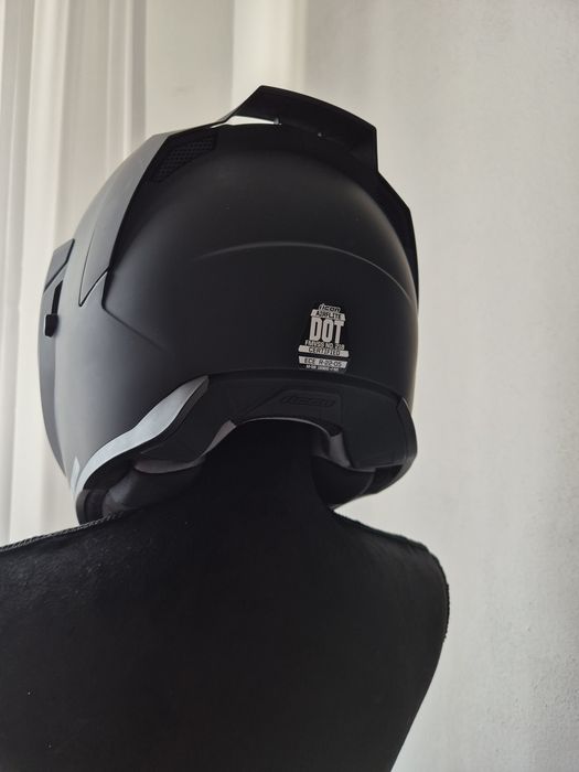 Casca moto Icon Airflite Black + vizieră aurie RST Gold Mirr