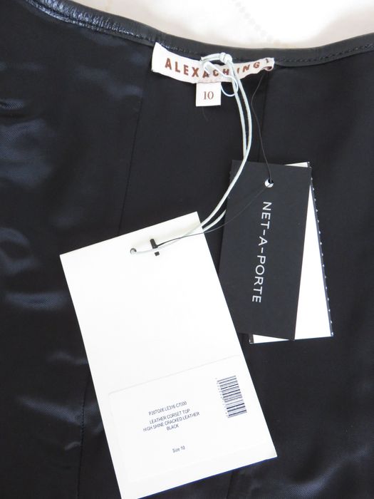 Кожено бюстие Alexachung, S - M, ново