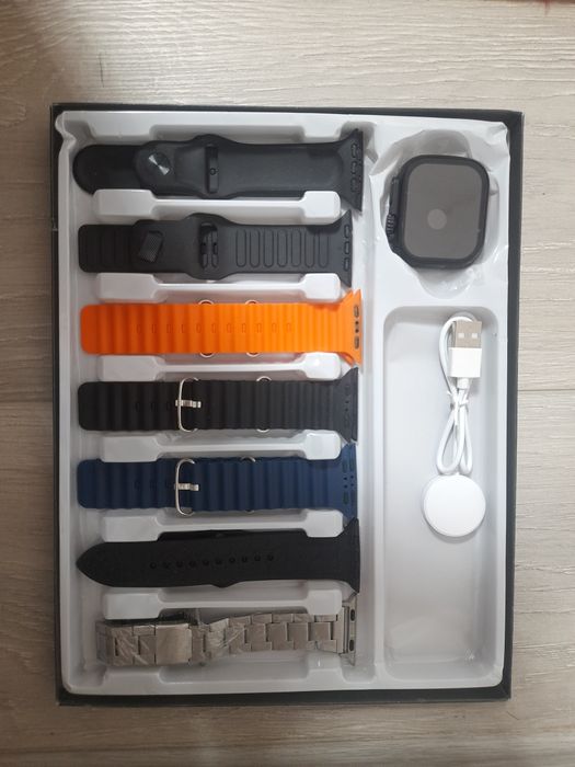 Smartwatch Versiya:T3000, yangi ishlatilinmagan 7 ta rimishok + soat