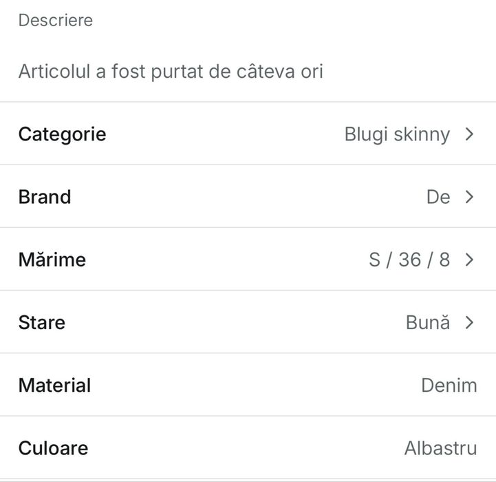 Blugi tommy hilfinger  S