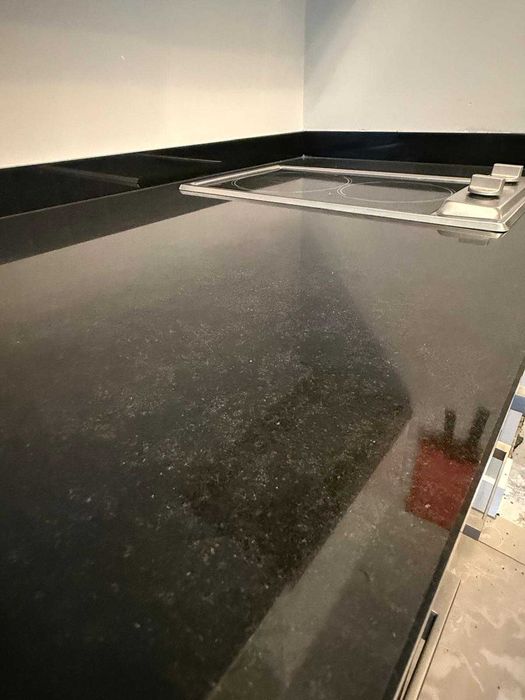 Mobilier bucatarie completa alb/negru