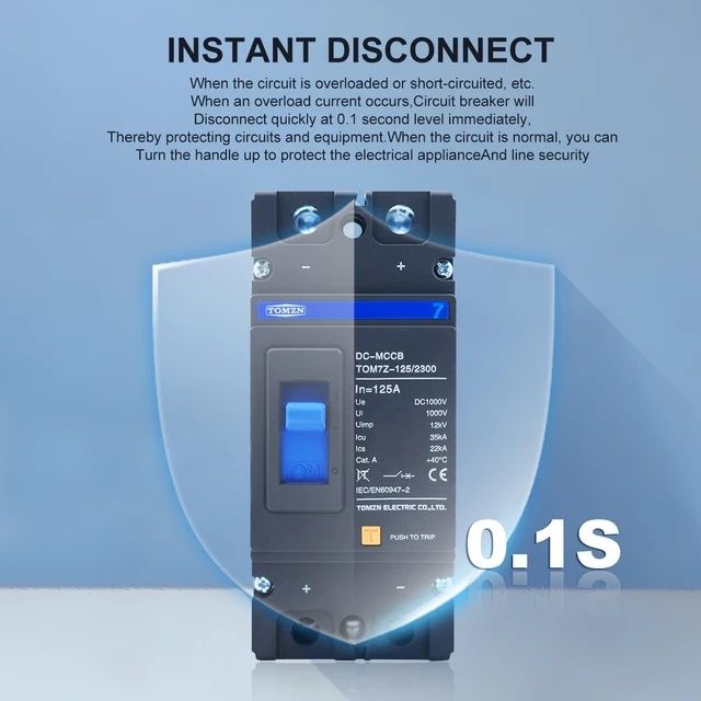 2P DC 1000V шалтер за соларни системи