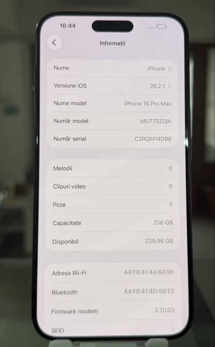 iPhone 15 Pro Max Preț 3000 lei fix