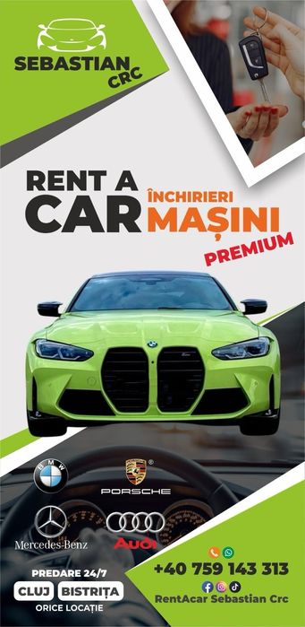 Inchirieri auto/Rent a Car Cluj-Napoca – Oferte avantajoase și livrare rapidă!