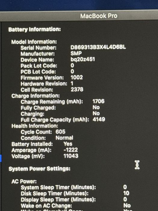 Vand macbook pro 2019 touchbar