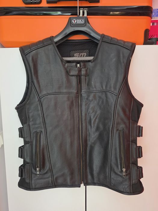 Vesta piele biker