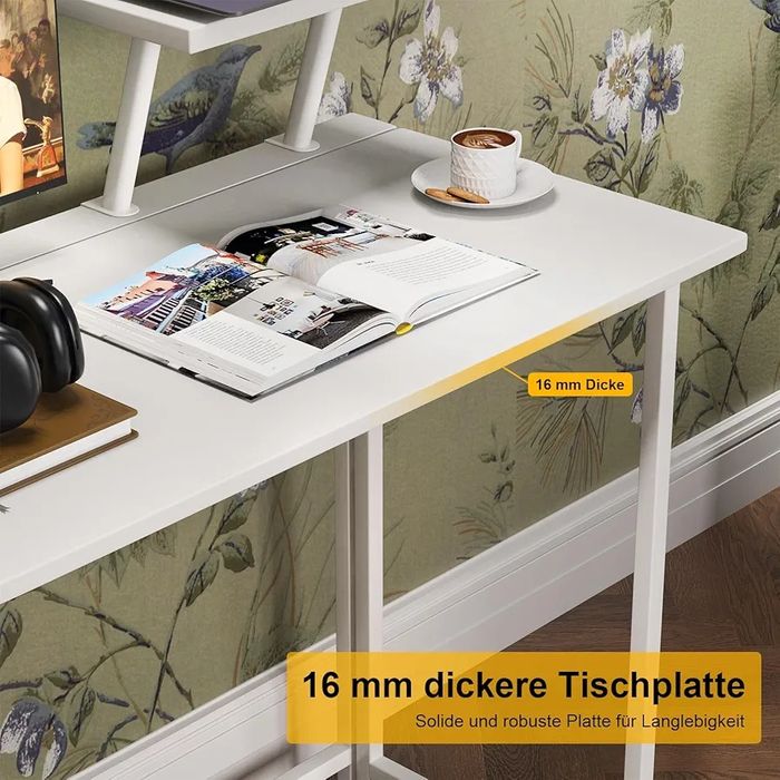 Практично Бяло Сгъваемо бюро с поставка