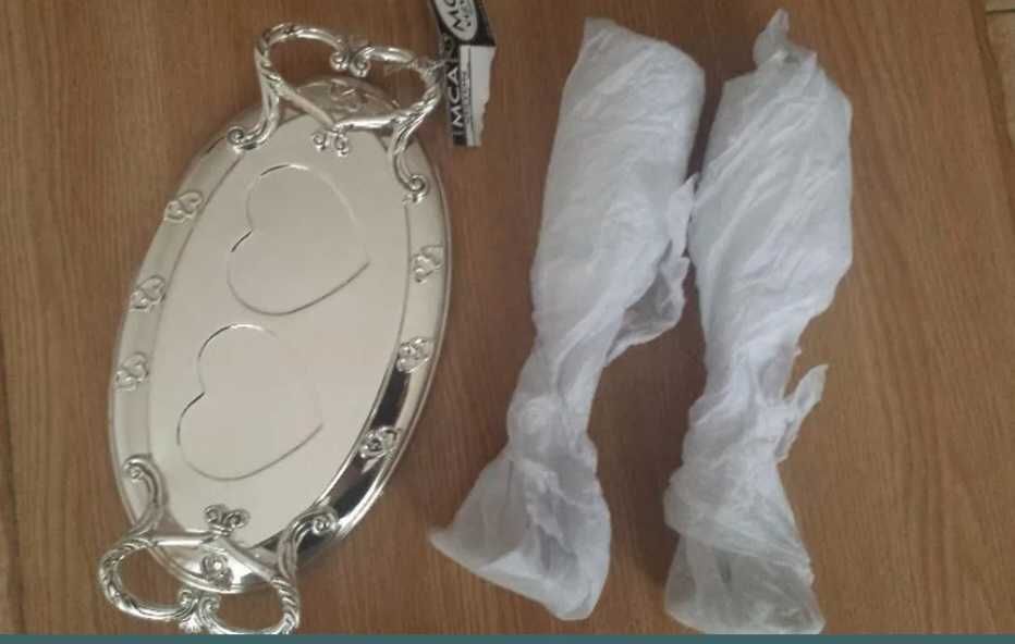 Pahare cu tava si rama foto argintate ,aduse din istambul.