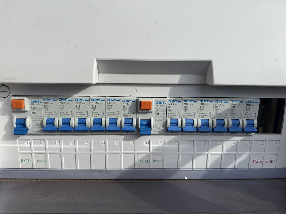 Tablou electric CHINT complet echipat – 18 module – RCD + siguranțe