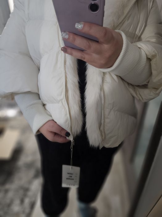 Geaca iarna ivory