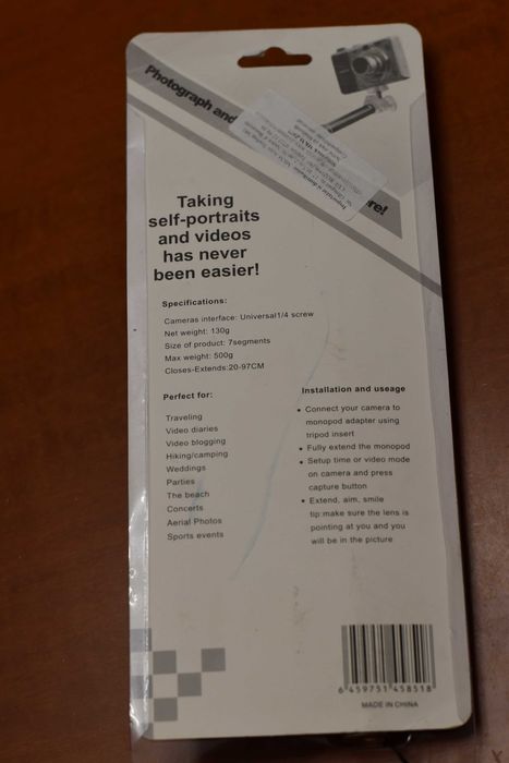 нов селфистик с дистанционно