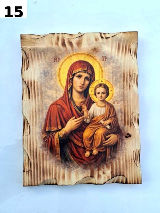 висококачествени цветни  икони печатани върху дърво