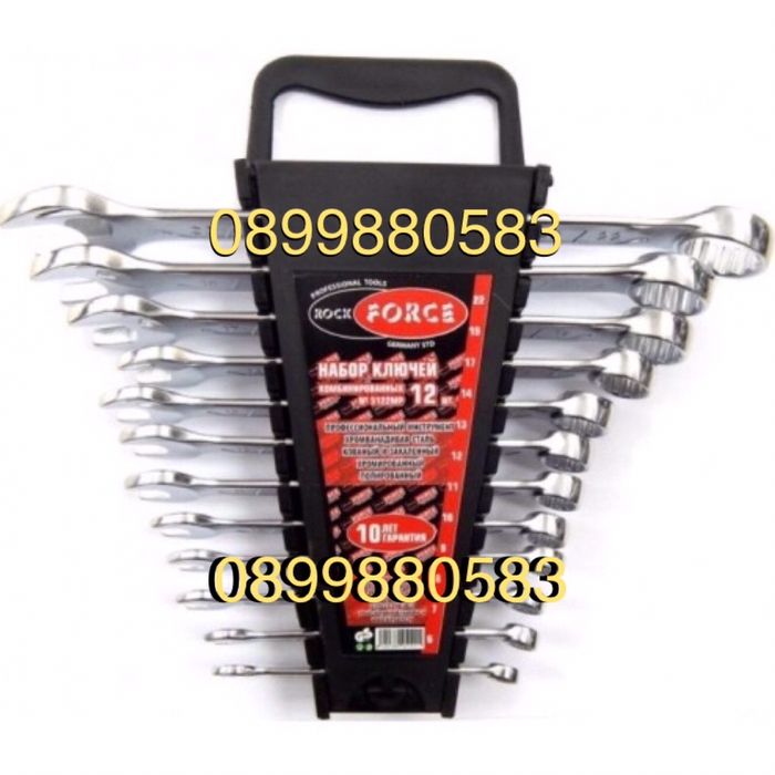 Звездогаечни ключове 12 бр ROCK FORCE