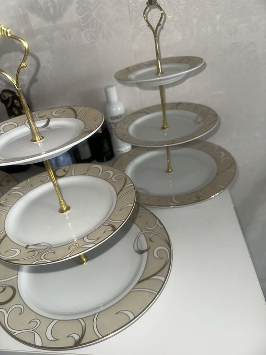 Этажерки , 3-уровневые блюдце