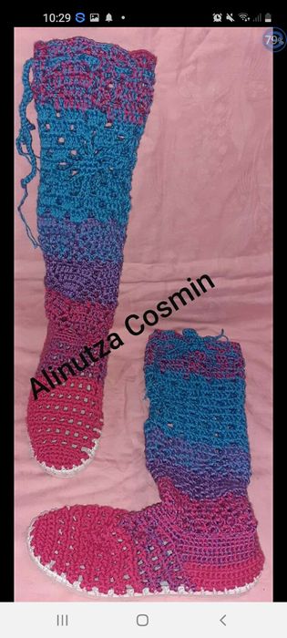 Papuci crosetati manual 2