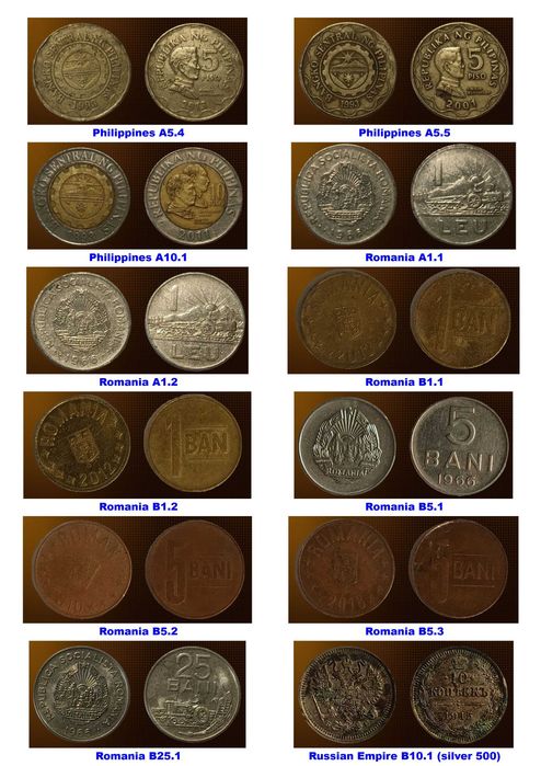 127 монети (вкл. 6 сребърни) 1839 г - 2022 г от 27 държави