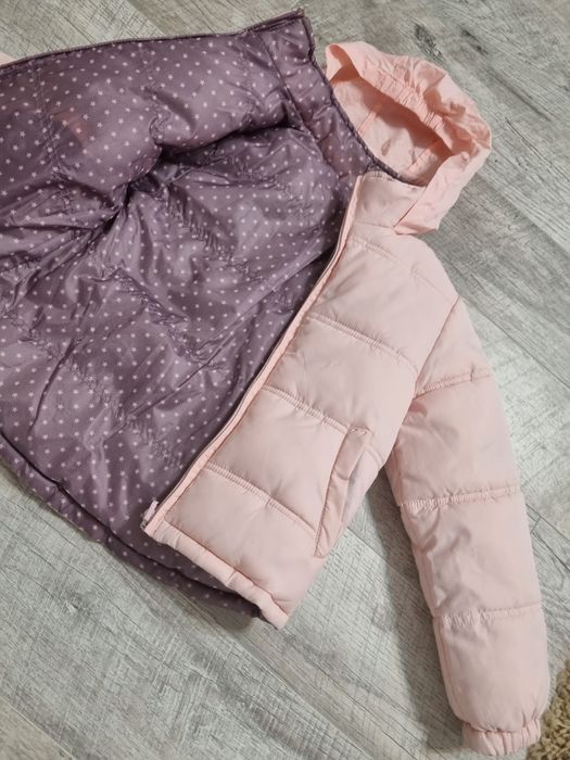 Geaca iarna fetite 5-6 ani, cu 2 fete