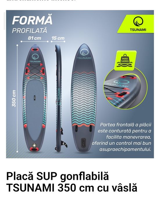 Placă SUP gonflabilă TSUNAMI 350