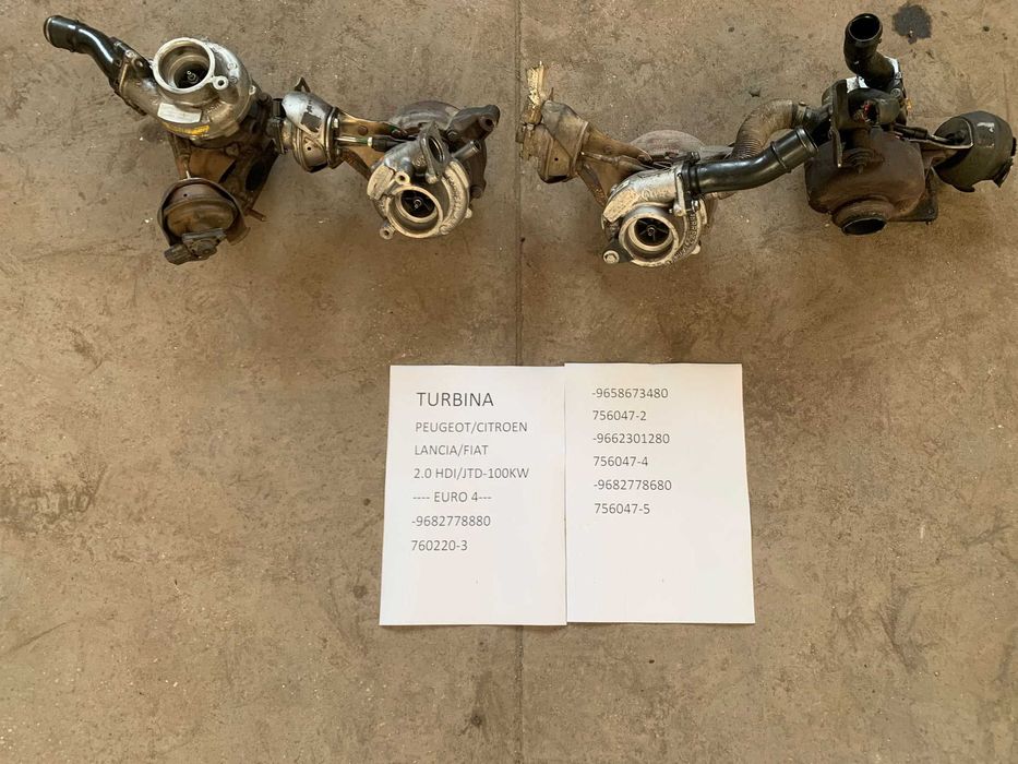 Turbina Peugeot 407 2.0 HDI EURO 4 2004-2009